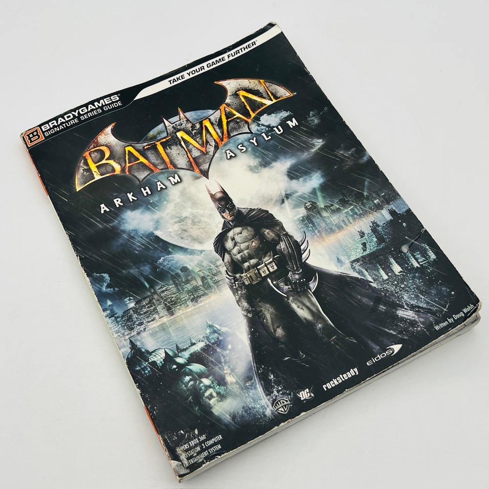 Batman Arkham Asylum BradyGames Signature Series Strategy Guide PS3 Xbox 360 PC